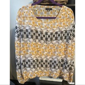 Alfani Checkered Top